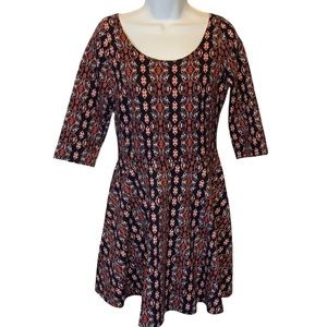 Hollister Skater Dress Graphic Print NWT